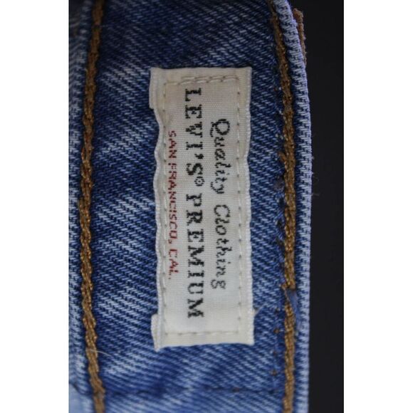 Levi's Womens Blue Medium Wash Fly Button Printed Skinny Leg Jeans Size 24 - Picture 4 of 7